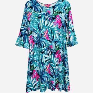 Lilly‎ Pulitzer Ophelia Swing Dress Maldives Hype It Up Tropical Tiger Print S